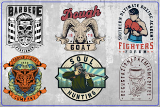 great vintage retro logo design