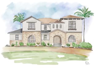 create a hand painted watercolor house portrait of your home