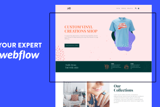 create webflow website design, webflow development expert