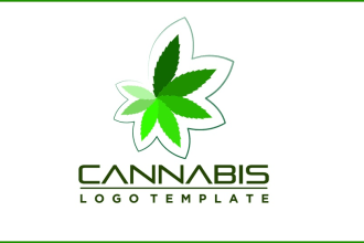 do attractive cannabis, hemp, marijuana logo design