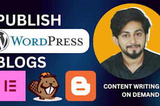 professionally manage blog posts and publish wordpress elementor articles