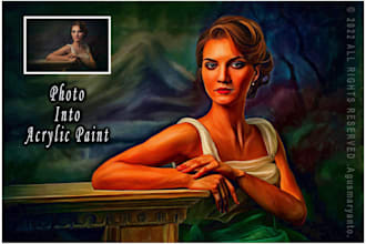 make a acrylic painting from your photo