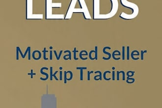 provide motivated seller real estate leads with skip tracing and phone numbers