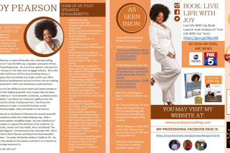 design professional speaker one sheet