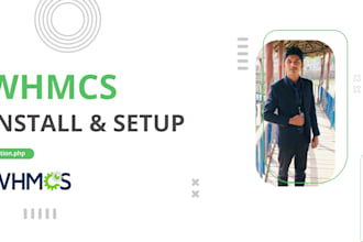 do complete whmcs installation and bug fix