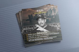 do graphic design, business flyers, roll up banner and billboards