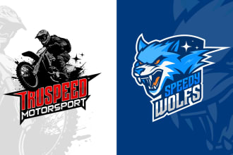 design modern motorsports, automobile, racing logo