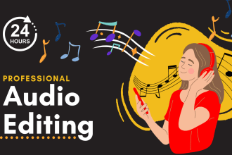 do audio editing, podcast editing, noise reduction and fix audio in audacity