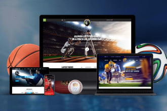 build an advanced premium sports website using wordpress