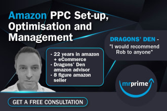 setup, optimize and manage your amazon PPC campaign, sponsored ads management