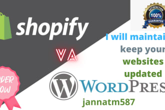 manage, maintain and keep your wordpress website updated