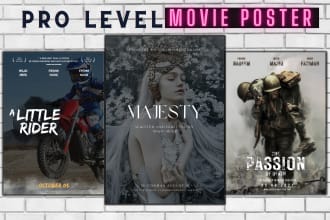 make professional looking movie poster for your film, and TV show