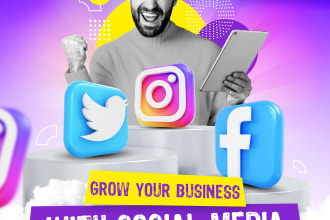 design a catchy modern social media kit post plus free ad copy design