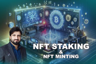 build nft mint, nft staking, nft marketplace