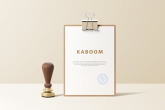 create logo stamp modern and stylish