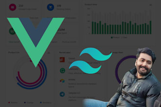 convert any design into responsive vue js front end