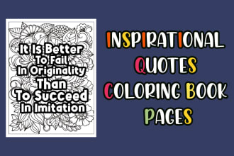 design inspirational quotes coloring pages