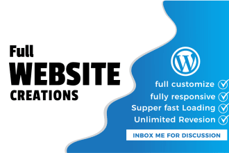 do full wordpress website creation and redesign the website