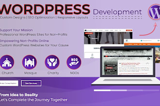 create mosques, religious organizations, charities, and ngo websites