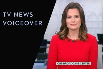 record a breaking news TV news voiceover