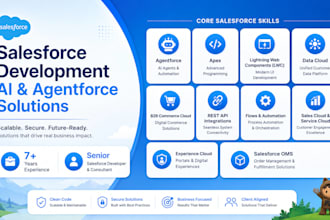 customise salesforce solutions with apex, lwc, flows, agentforce as developer