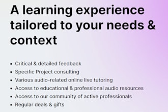 deliver constructive technical feedback of your track