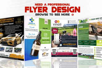 design event flyer, poster, brochure, leaflet under 12 hours