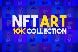create nft art and generate 10k nft collection