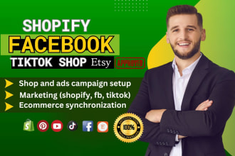 setup tik tok shop facebook shop etsy shopify tik tok shop for shopify marketing