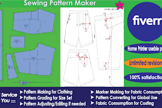 professional garment patterns and grading maker