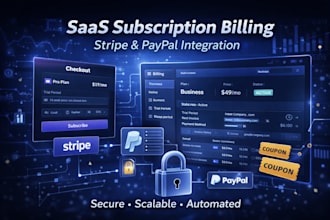 build secure subscription billing systems using stripe or paypal