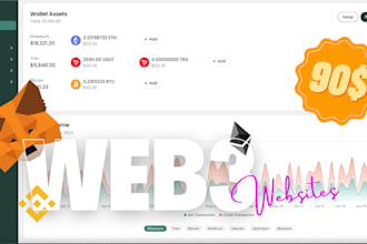 create any web3, blockchain website, dashboard, and dapp