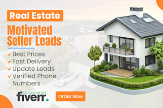 provide real estate motivated seller and cash buyer leads with skip tracing