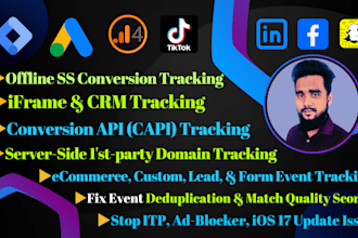 setup ga4, conversion tracking, fb capi via GTM