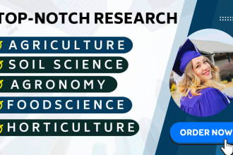 write about agriculture biochemistry, biotechnology and microbiology