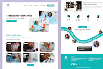 design a creative responsive website, landing page UI UX