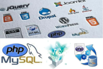 fix php, html, mysql, wordpress, database, jquery, css problem