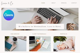 design amazing canva websites with custom domains