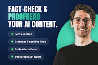 fact check and proofread your ai generated content