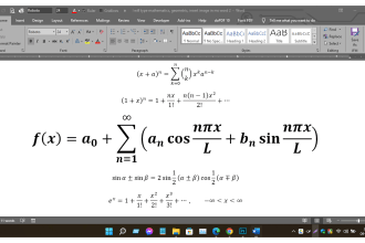 type mathematics, geometric, insert image in ms word