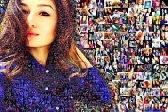 create stunning photo mosaic portraits