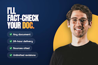 copy write for you and fact check everything