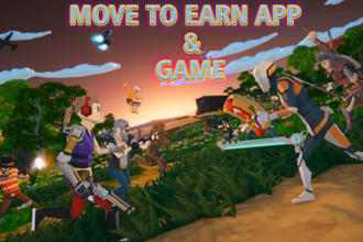 build move to earn games, blockchain games, and multiplayer games