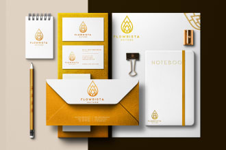 design logo and brand identity with brand guideline