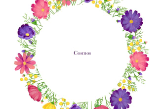 do unique a digital hand drawn wreath or frame