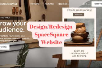 design SEO responsive squarespace website or ecom store