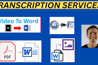 transcribe images to text, transcribe audio and video transcription to word doc