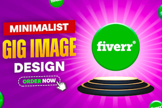 design minimalist fiverr gig image