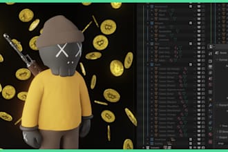 write a custom 3d nft generator in blender, script or addon