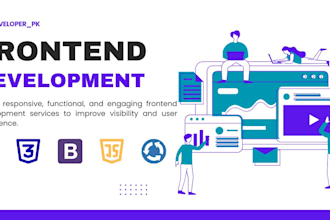 do frontend development using HTML CSS bootstrap javascript